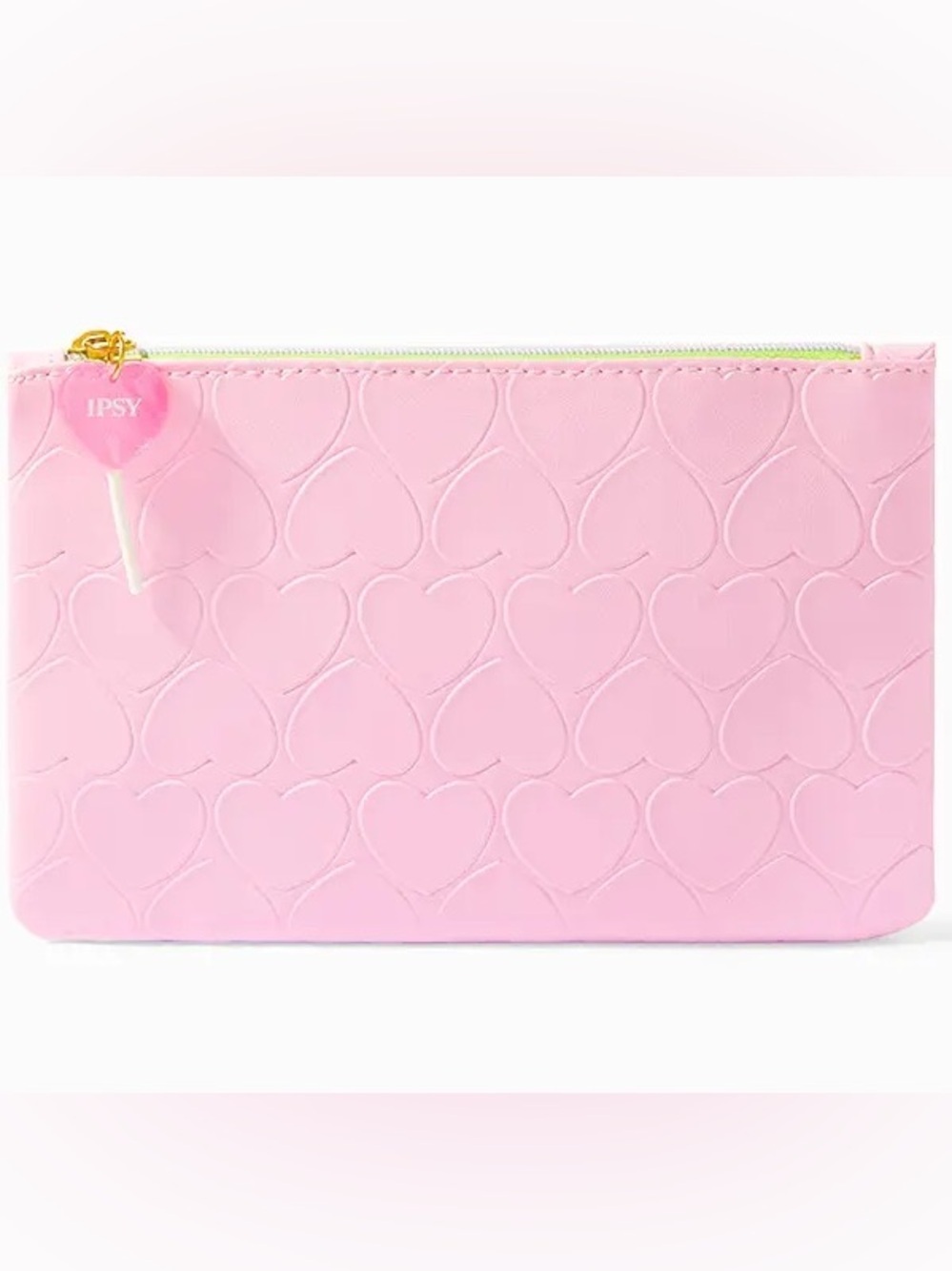 Ipsy Glam Makeup Bag | Embosssed Heart Candy Lollipop